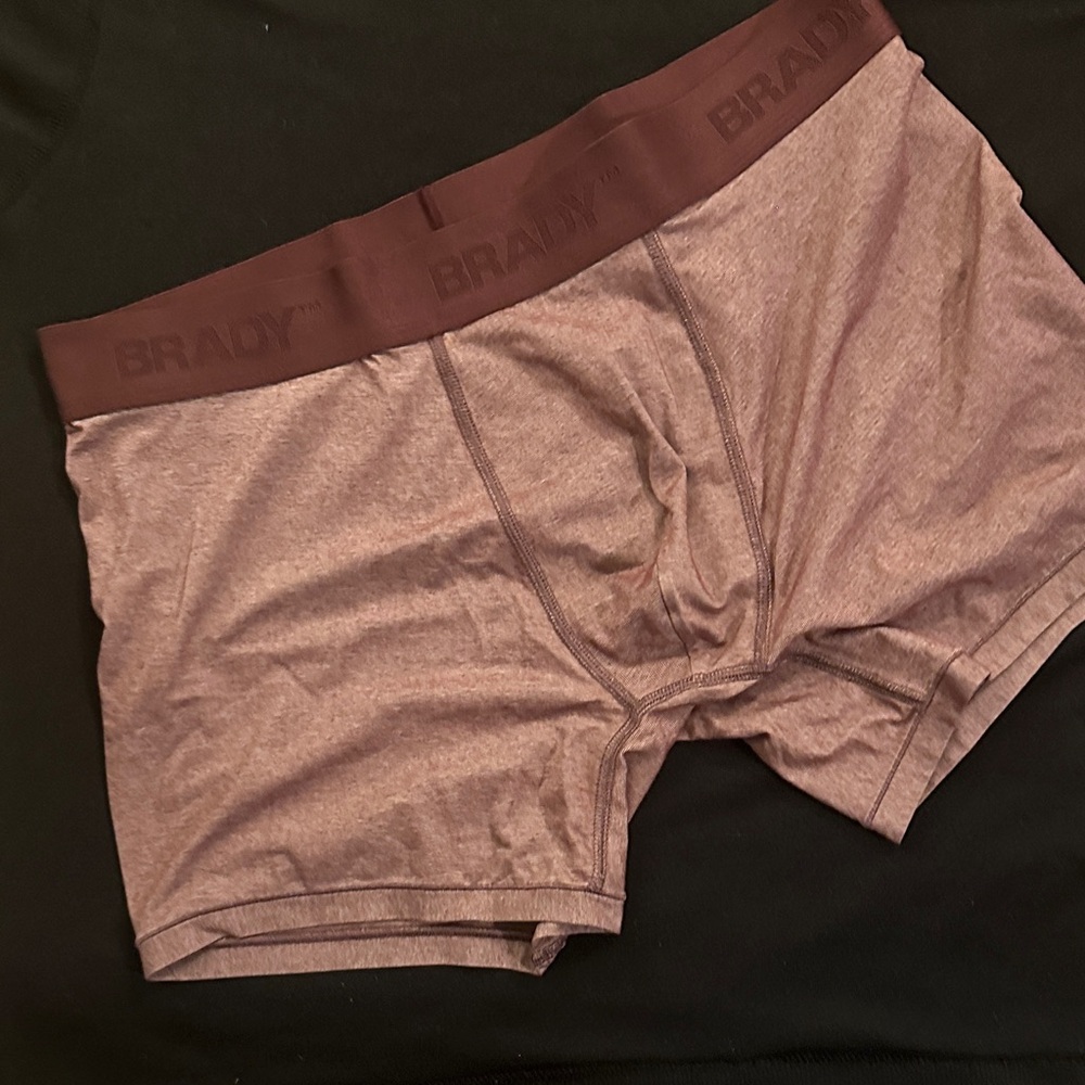 Brandy Melville Men's Boxer Briefs in Maroon Heather